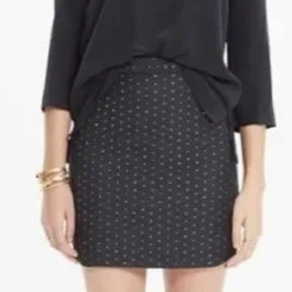 Madewell Dresses & Skirts - Madewell Nightfall metallic black mini skirt